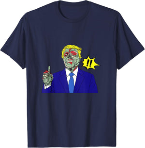 Donald Trump They Live Alien Never Trump Funny T-Shirt - T-Shirt | Navy