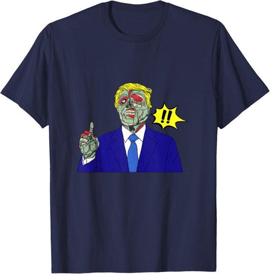 Donald Trump They Live Alien Never Trump Funny T-Shirt - T-Shirt | Navy