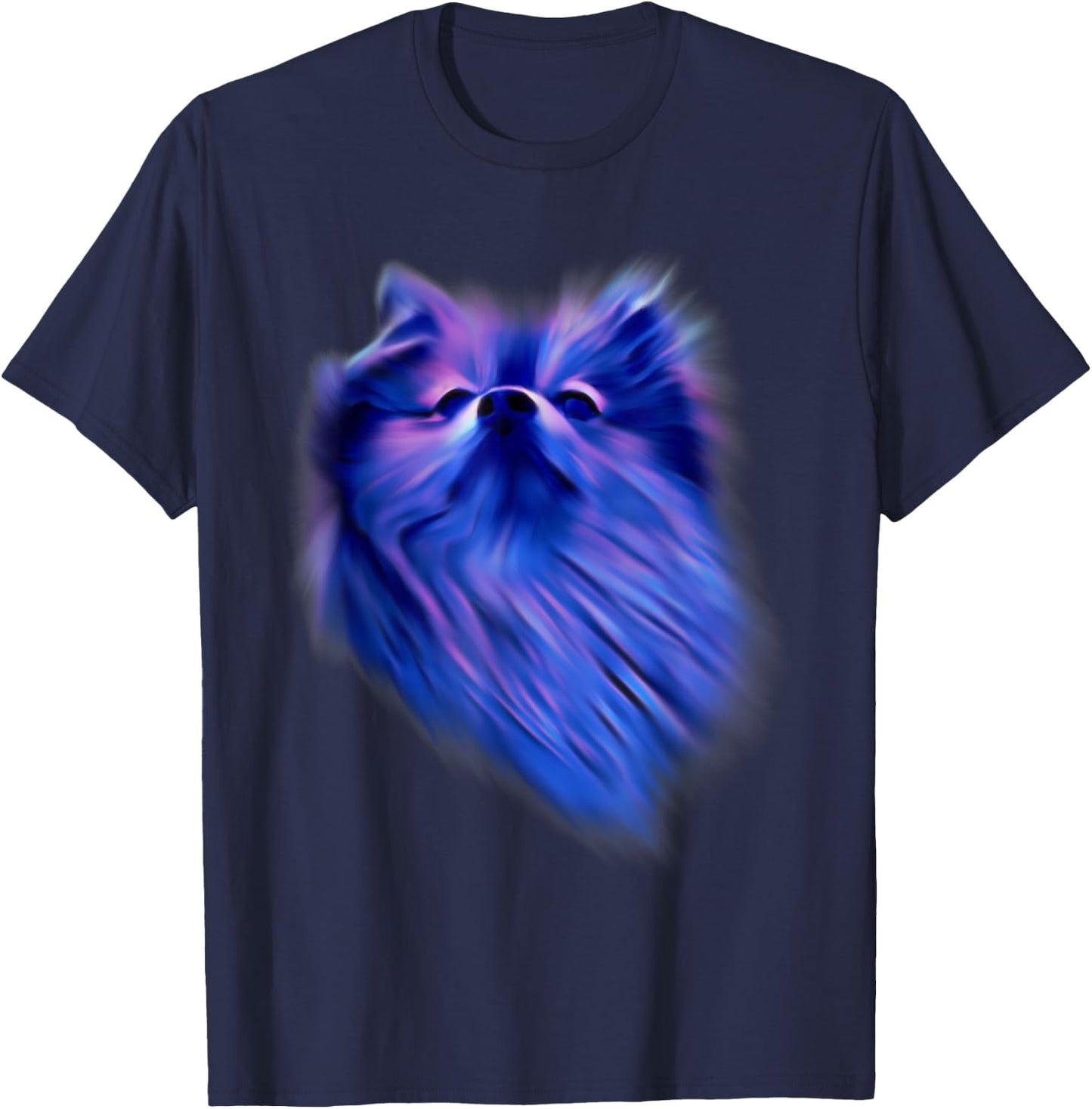 I Love Pomeranians Purple Pom Dog Women T-Shirt - T-Shirt | Navy