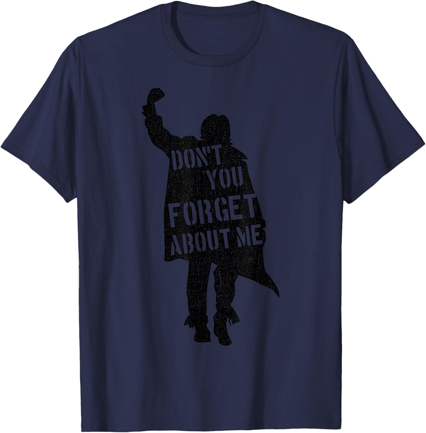 Breakfast Club Don't You Forget About Me Silhouette Small T-Shirt - T-Shirt | Navy