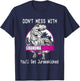 Don't Mess With Grandmasaurus, You'll Get Jurasskicked Shirt T-Shirt - T-Shirt | Navy