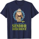 Senior Discount Grumpy Old Man T-Shirt - T-Shirt | Navy