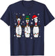 Christmas Bowling Hat Santa Bowler Xmas Sport Men Women Kids T-Shirt - T-Shirt | Navy