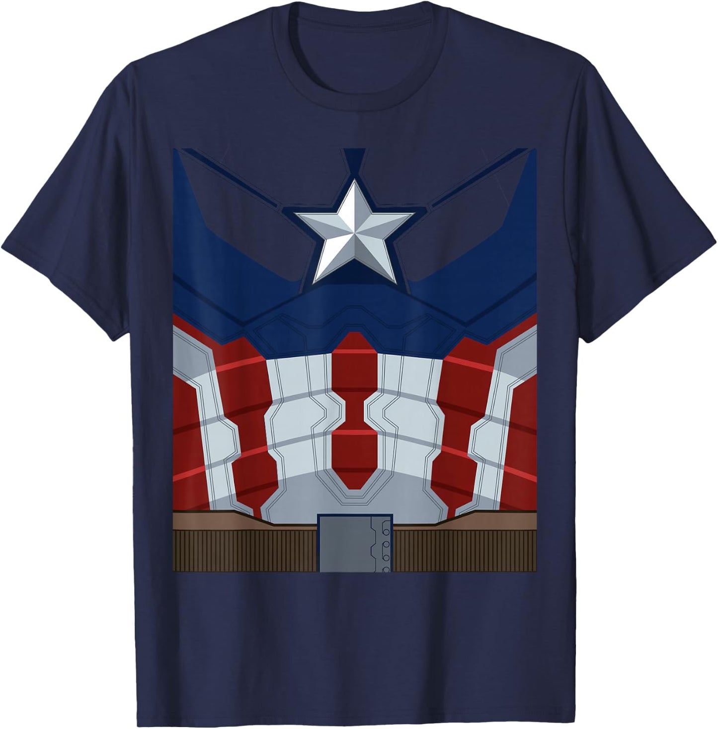 Marvel Captain America Costume T-Shirt - T-Shirt | Navy