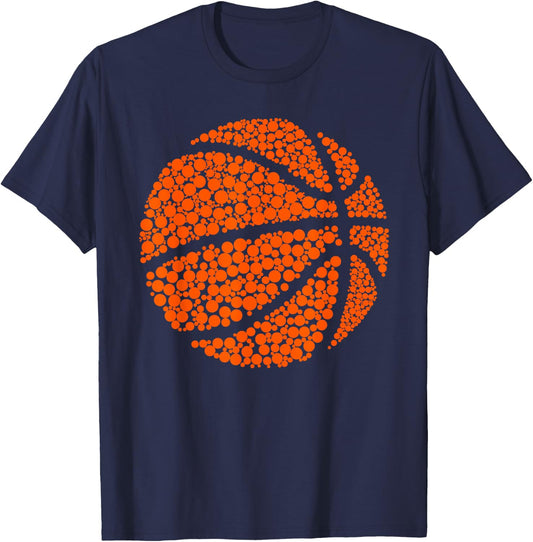 Happy Dot Dotted Day Basketball Lover 2025 September 15th T-Shirt - T-Shirt | Navy