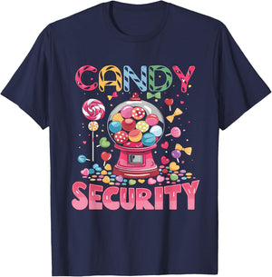 Candy Security Candyland Costume Kids Teens Adult T-Shirt - T-Shirt | Navy