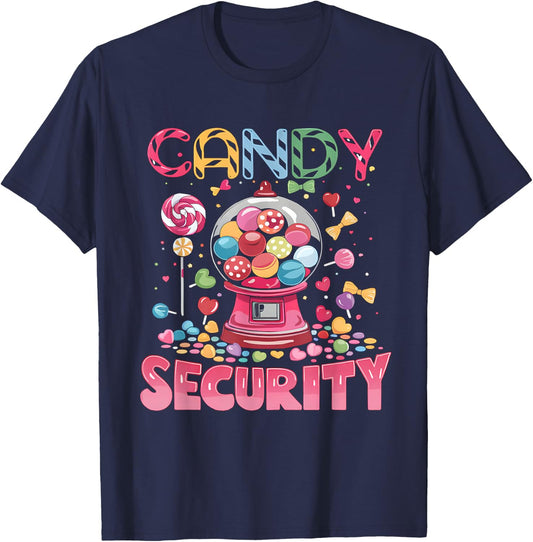 Candy Security Candyland Costume Kids Teens Adult T-Shirt - T-Shirt | Navy