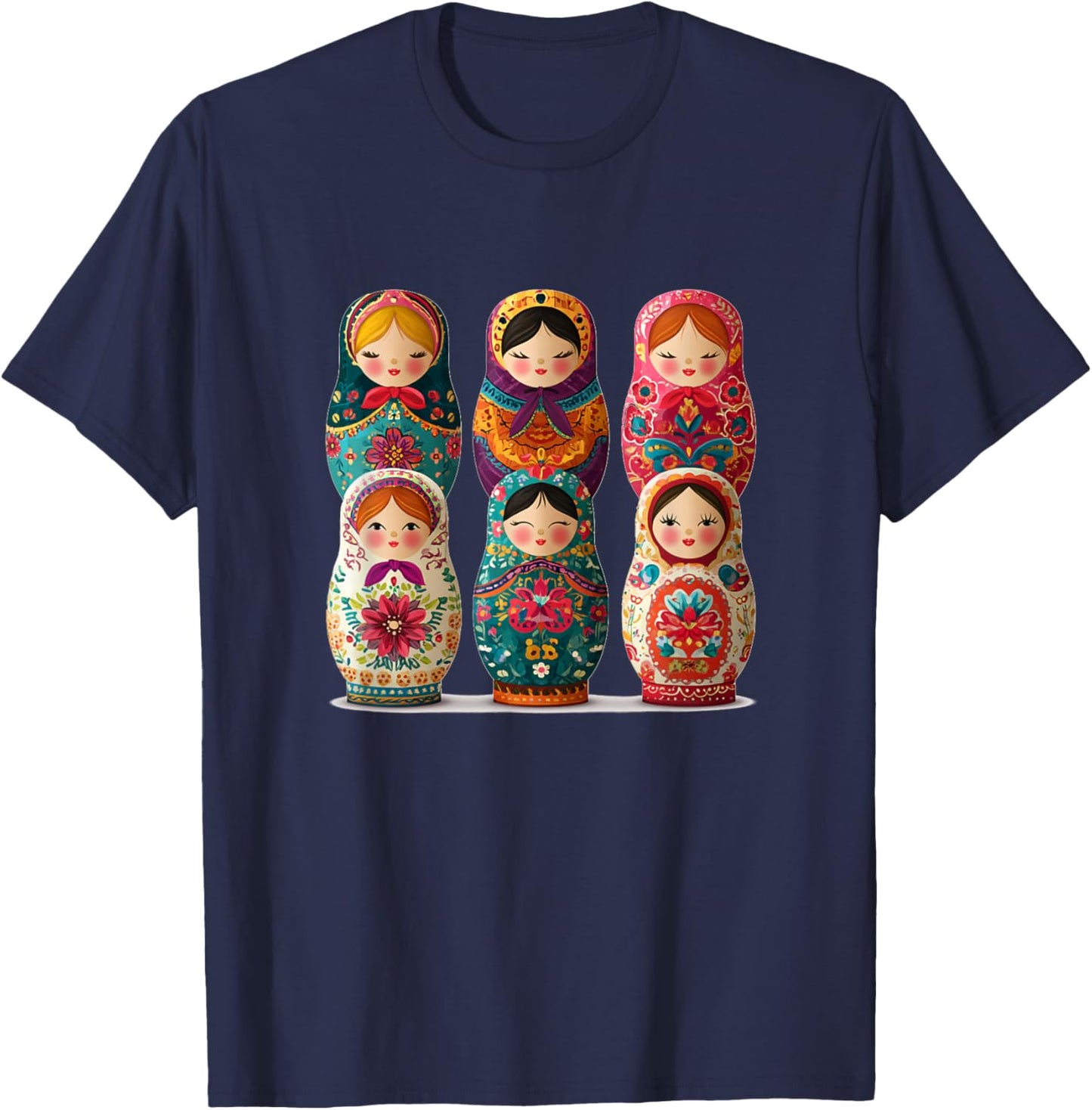 Pretty Matryoshka Doll Costume T-Shirt - T-Shirt | Navy