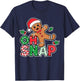 Gingerbread Man Oh Snap Christmas Funny Cookie Baking T-Shirt - T-Shirt | Navy