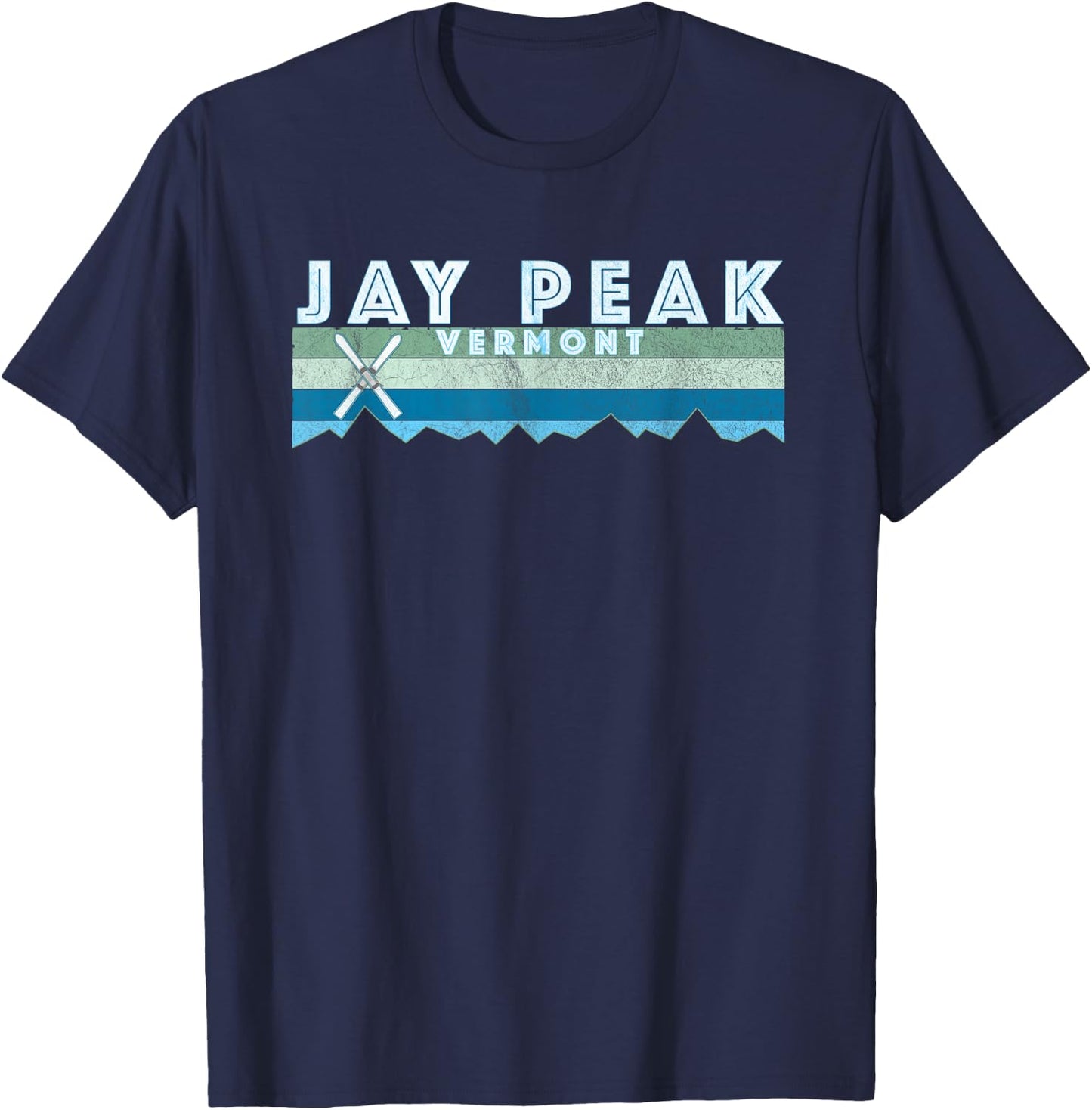 Jay Peak Vermont Ski T Shirt/Retro Vintage Jay Peak Shirt T-Shirt - T-Shirt | Navy