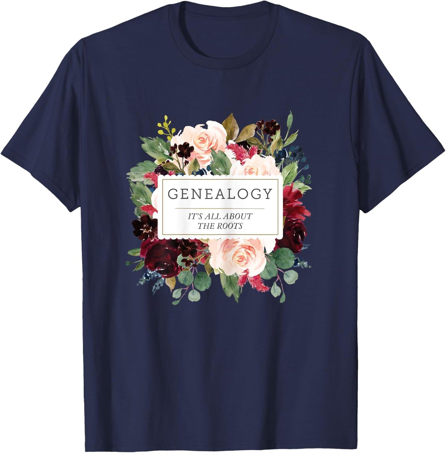 Genealogy Gift Genealogist Gift Ladies Family Research T-Shirt - T-Shirt | Navy