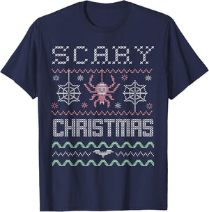Creepy Scary Xmas - Pastel Goth Ugly Christmas T-Shirt - T-Shirt | Navy