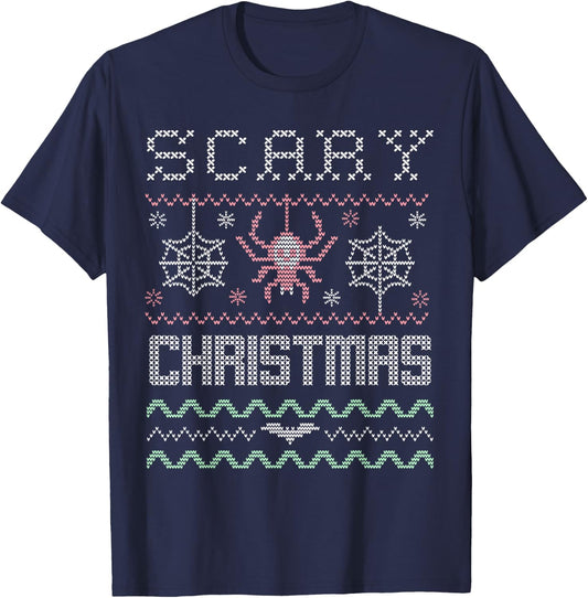 Creepy Scary Xmas - Pastel Goth Ugly Christmas T-Shirt - T-Shirt | Navy