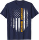 Vintage American USA Flag Psychiatric Technician Shirt Gift Kids Men T-Shirt - T-Shirt | Navy