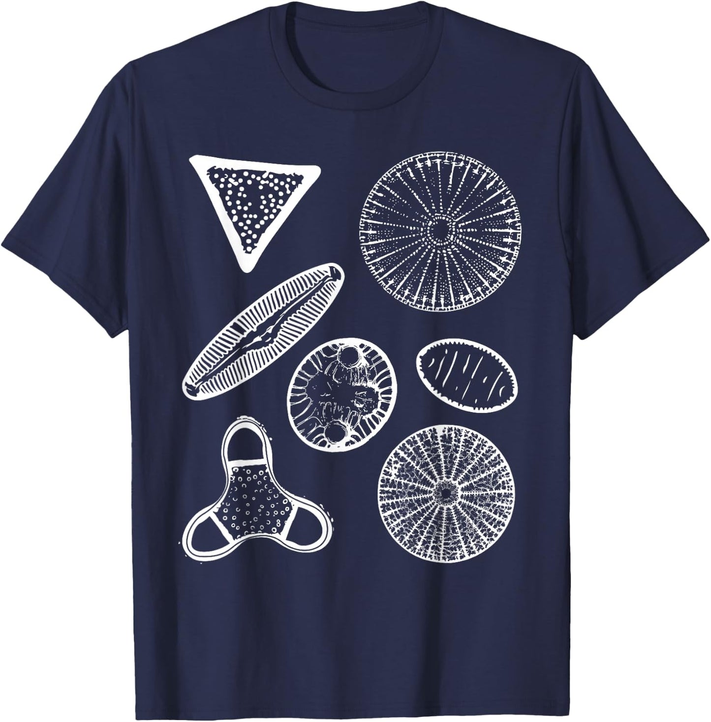 Diatoms Beautiful Science T-Shirt - T-Shirt | Navy