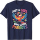 Girls Parrot T-Shirt - T-Shirt | Navy