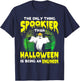 Funny Civil Engineer Halloween Ghost Electrical Engineer T-Shirt - T-Shirt | Navy