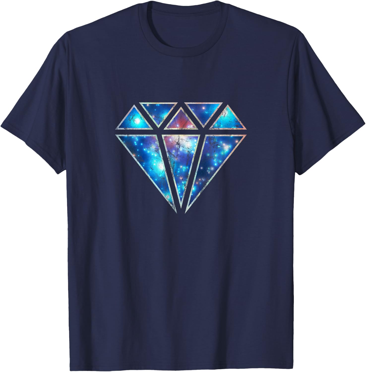 Diamond Galaxy Universe Infinity Love Infinity Symbol T-Shirt - T-Shirt | Navy