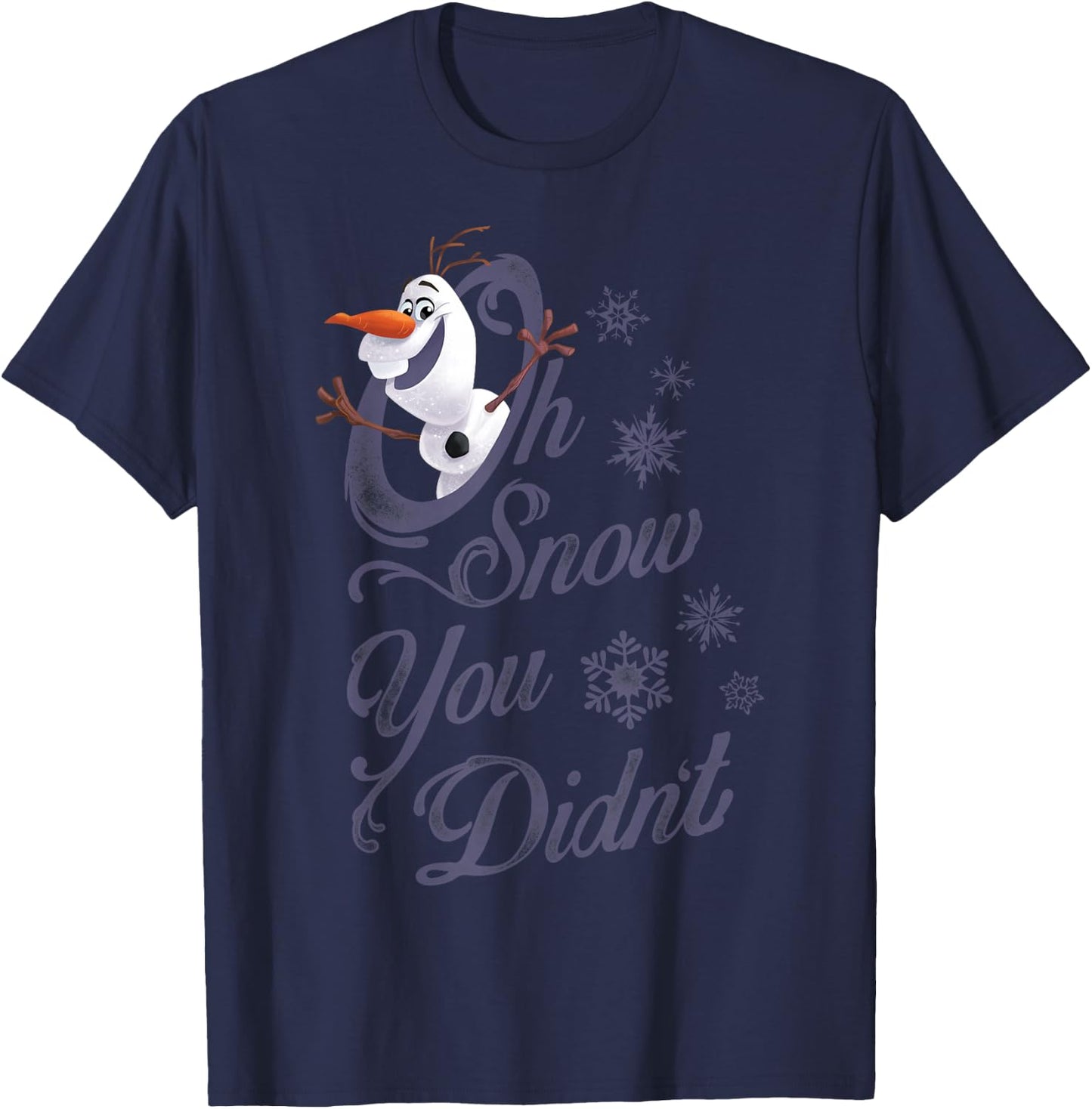 Disney Frozen Olaf Oh Snow You Didn't Graphic T-Shirt - T-Shirt | Navy