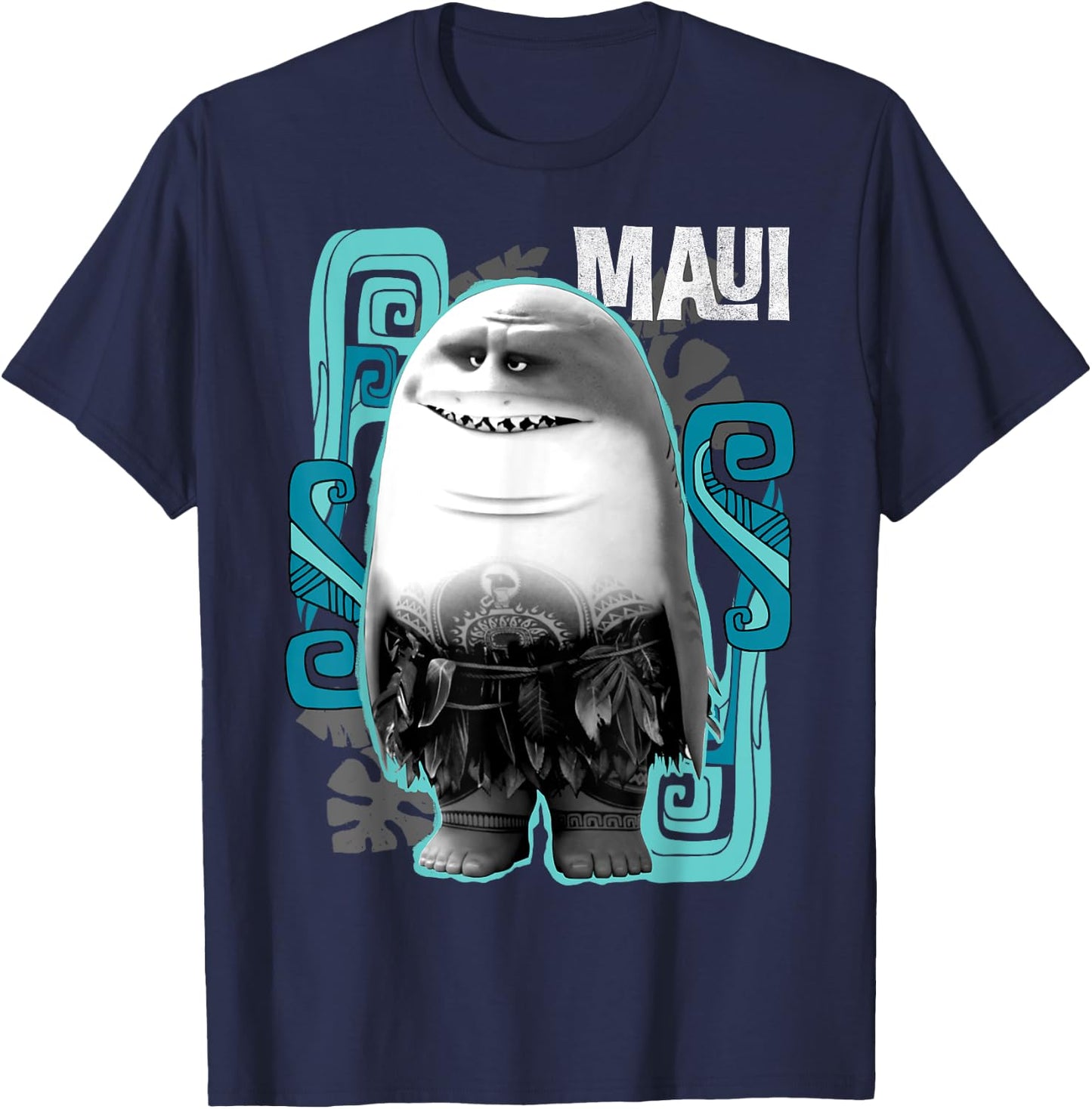Disney Moana Maui Half Shark T-Shirt - T-Shirt | Navy