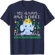 Elephant Choose Kind Mental Health Awareness T-Shirt - T-Shirt | Navy