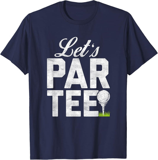Let's Par Partee Funny Golfing T-Shirt - T-Shirt | Navy