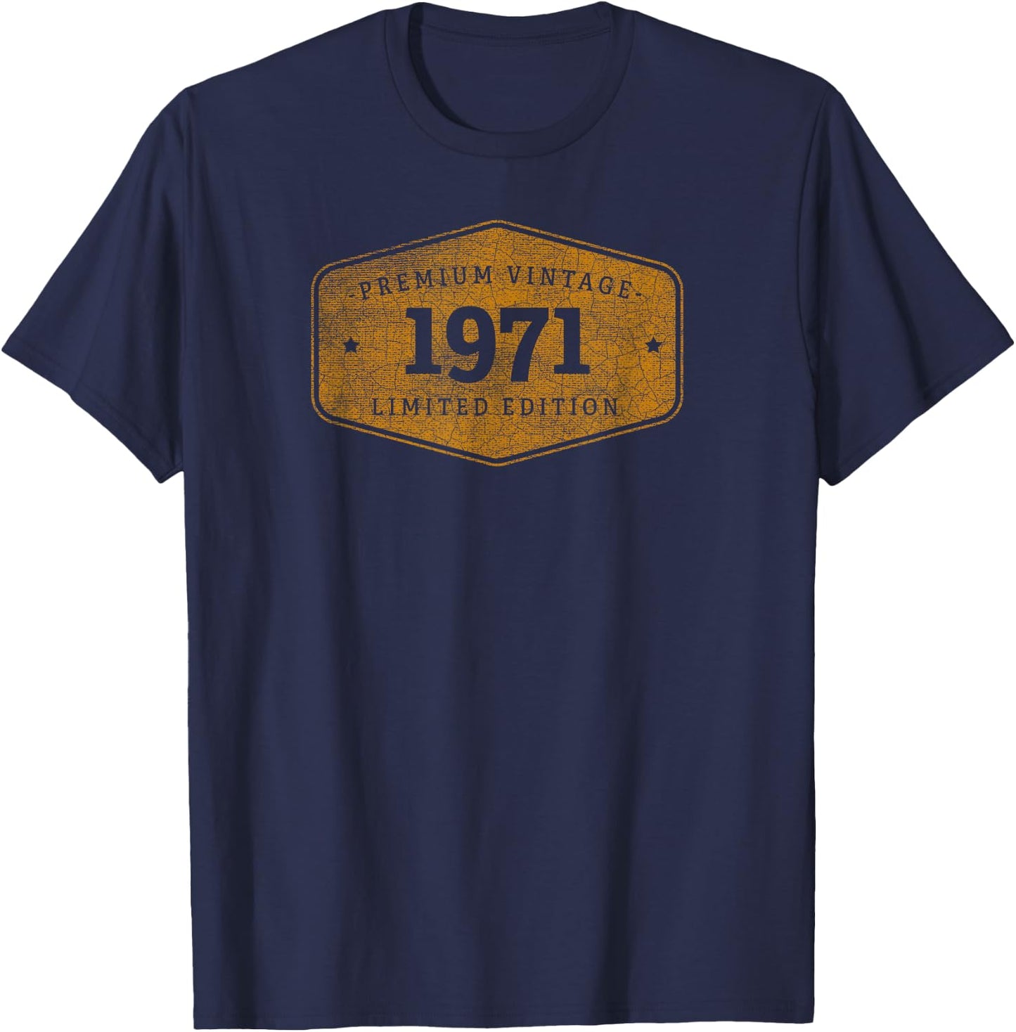 Born 1971 Vintage Limited Ed Birthday Gift T-Shirt - T-Shirt | Navy