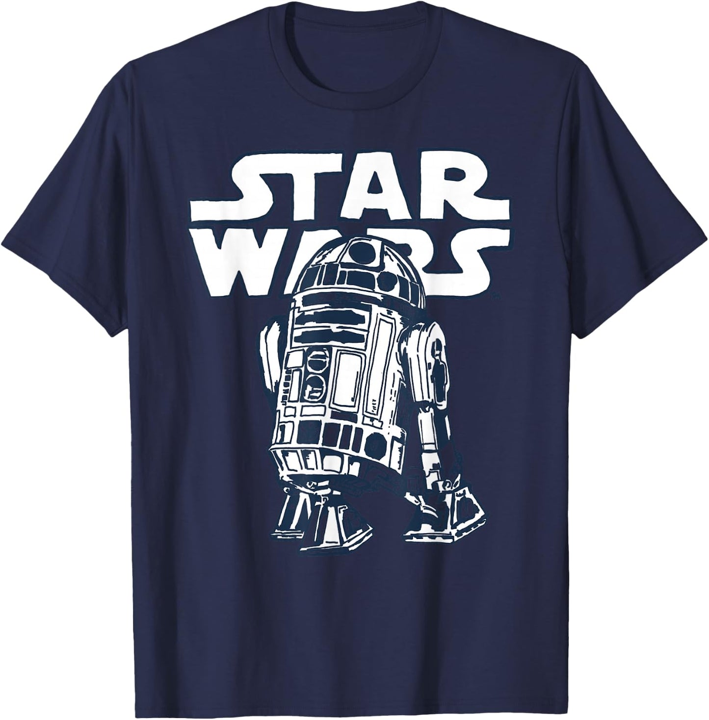 Star Wars R2-D2 Vintage Style Graphic C1 T-Shirt - T-Shirt | Navy