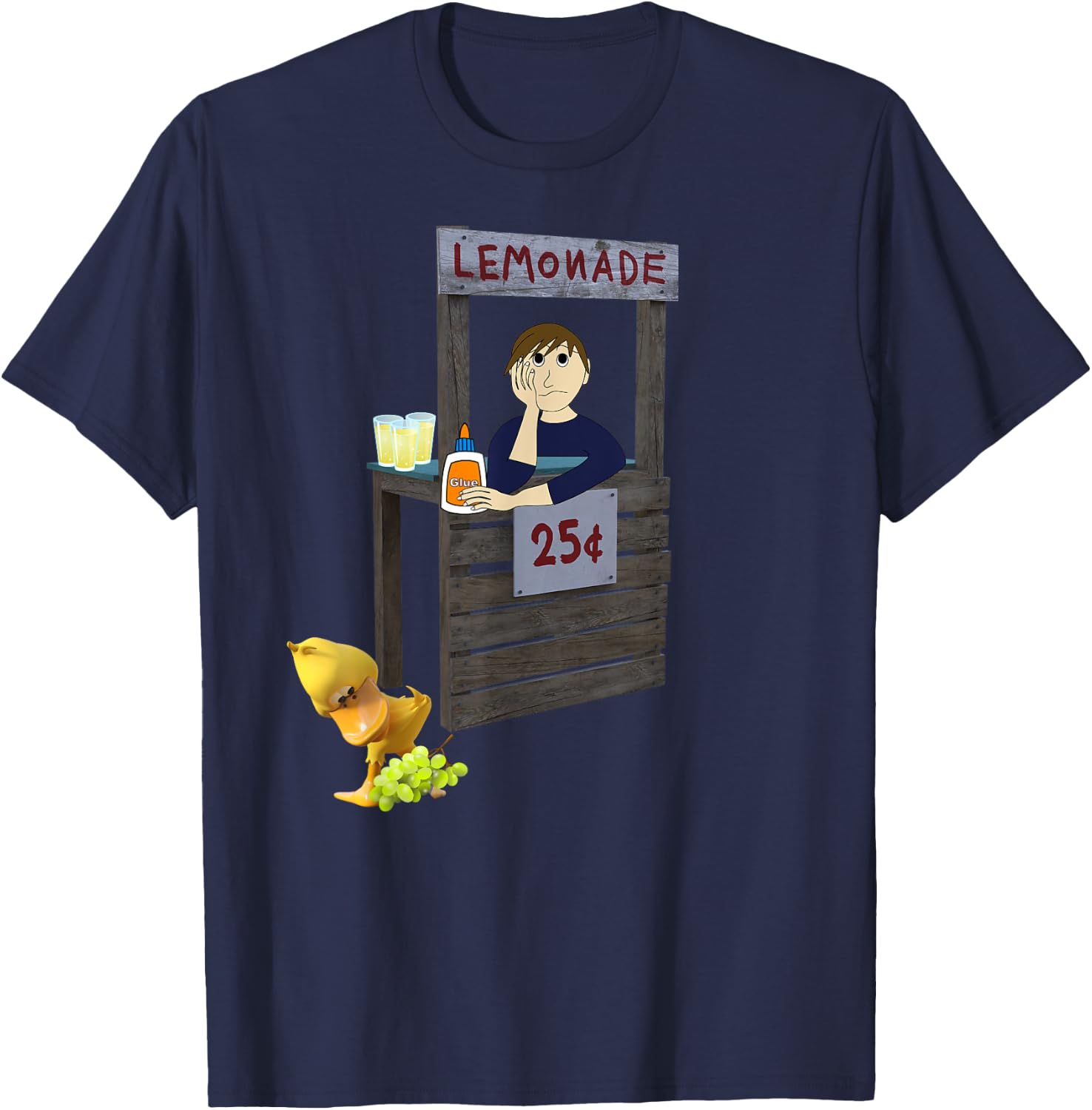 The Duck Song - Got Any Grapes T-Shirt - T-Shirt | Navy