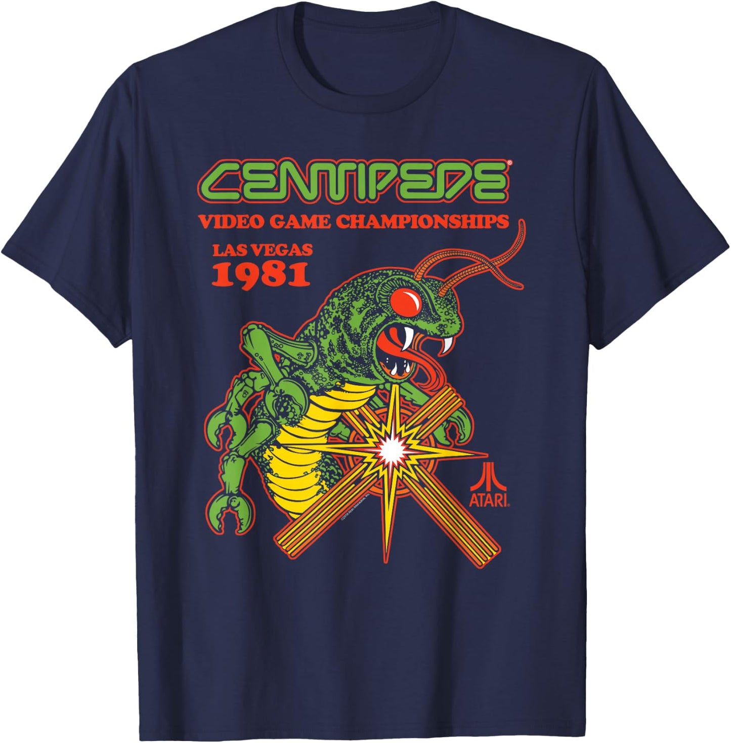ATARI Centipede State Champ Las Vegas 1982 T-Shirt - T-Shirt | Navy