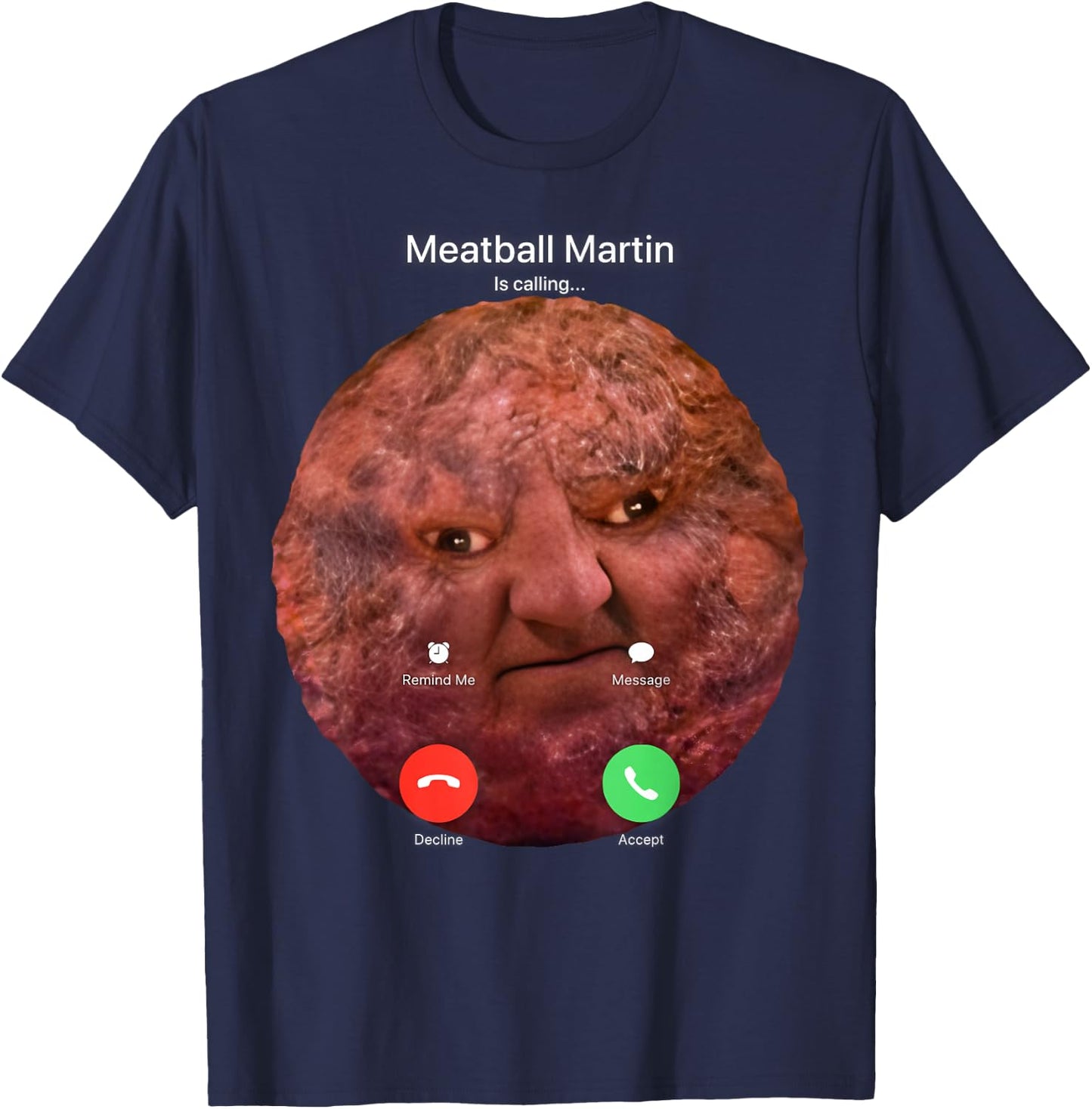 Meatball Martin T-Shirt - T-Shirt | Navy