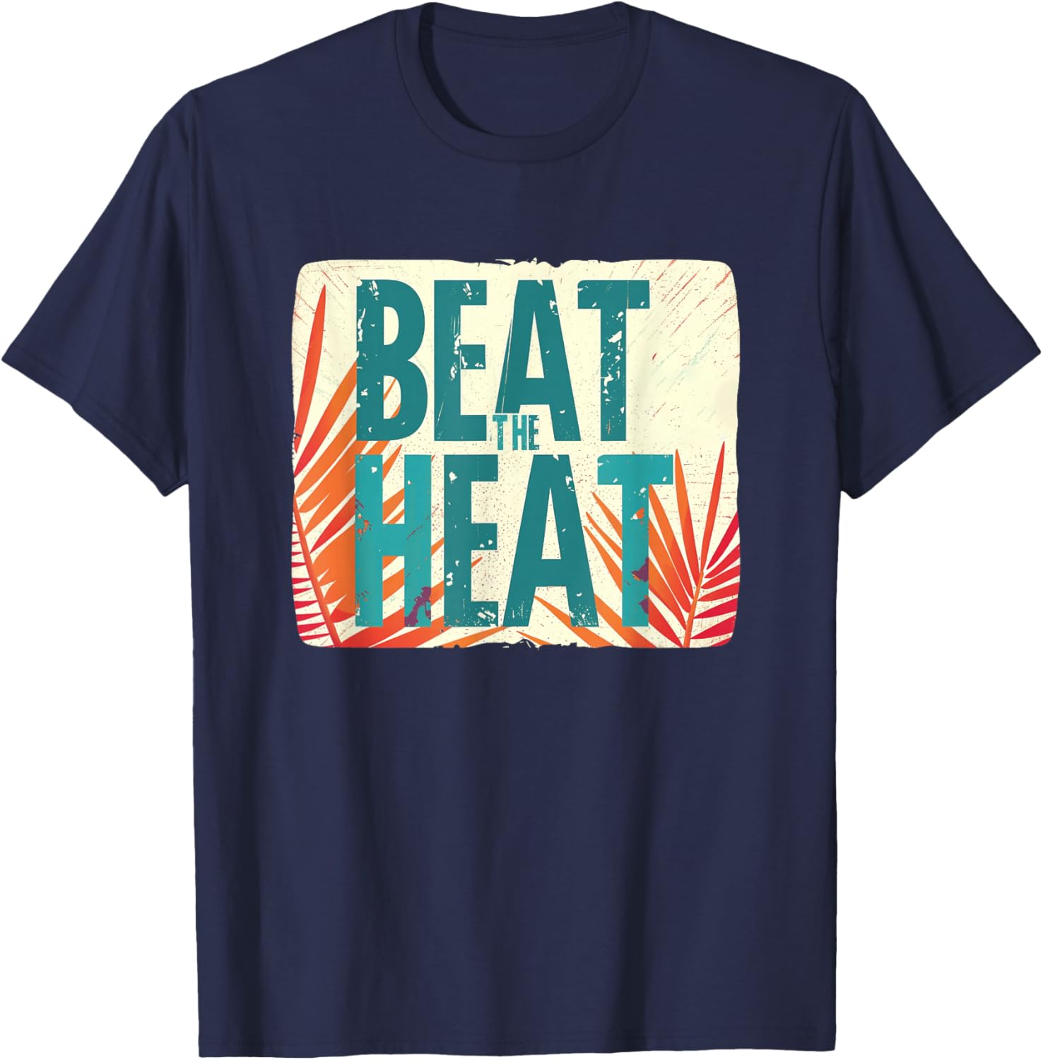 Cool Beat the Heat with This Summer Look T-Shirt - T-Shirt | Navy