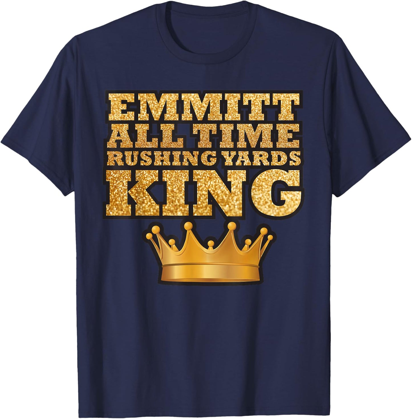 Smith All Time Rushing Yards King Apparel T-Shirt - T-Shirt | Navy