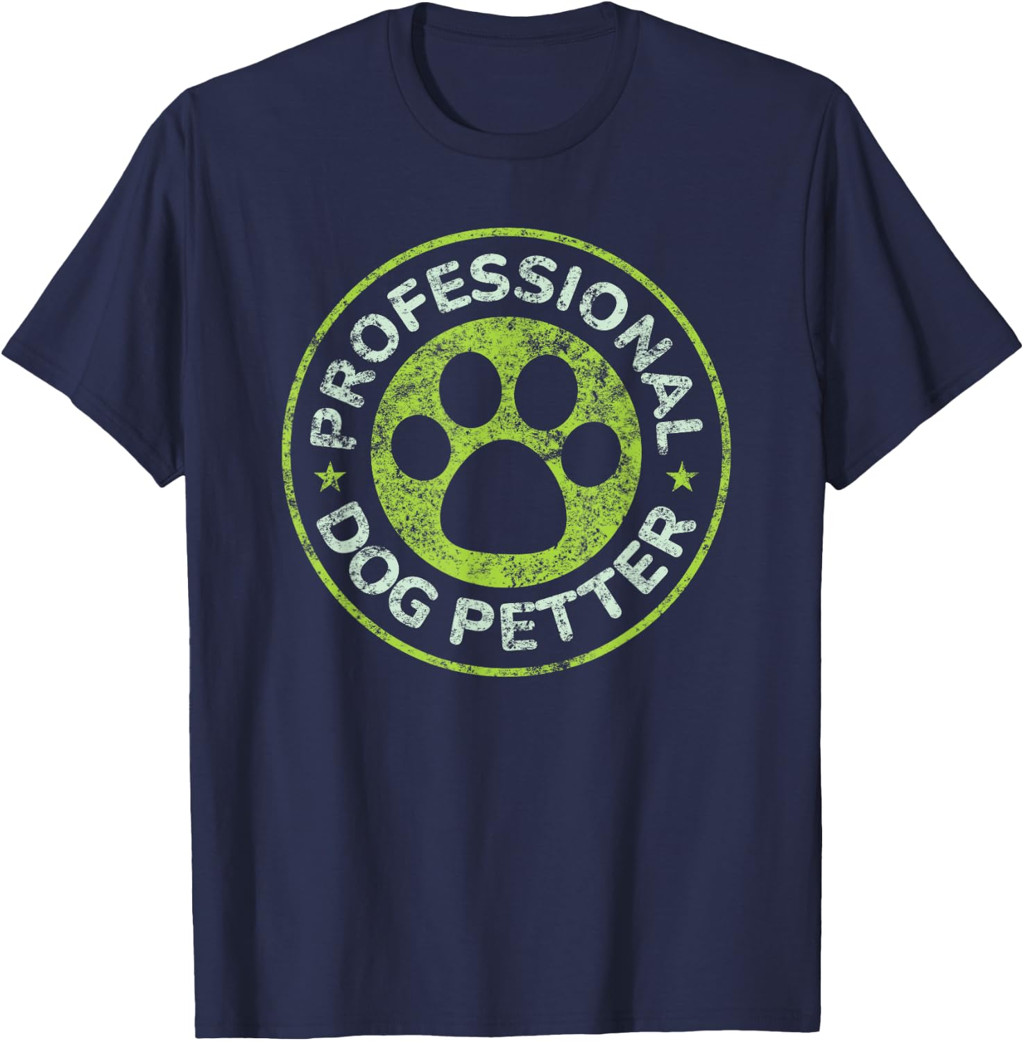 Professional Dog Petter T-Shirt - T-Shirt | Navy