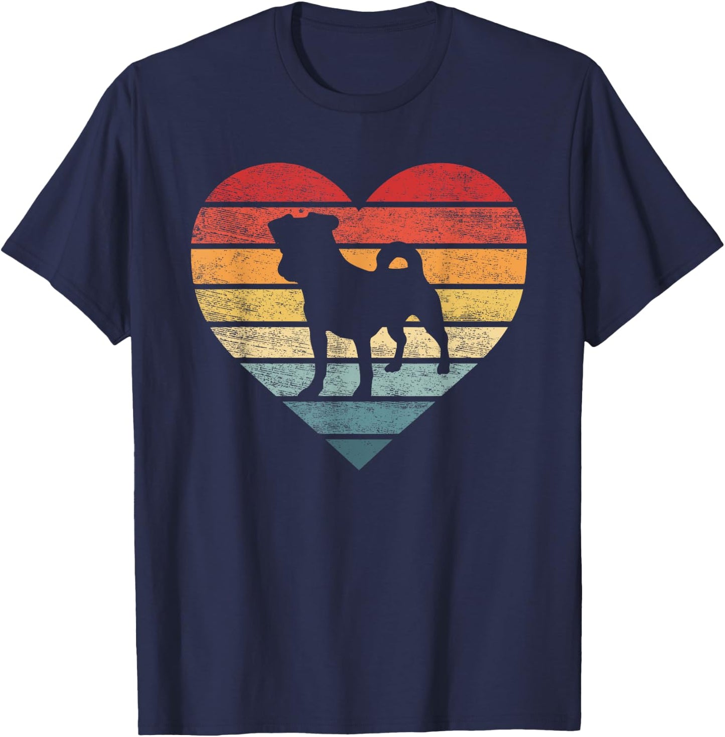 Jack Russell Lover Owner Gifts Retro Sunset Dog Mom Dad T-Shirt - T-Shirt | Navy