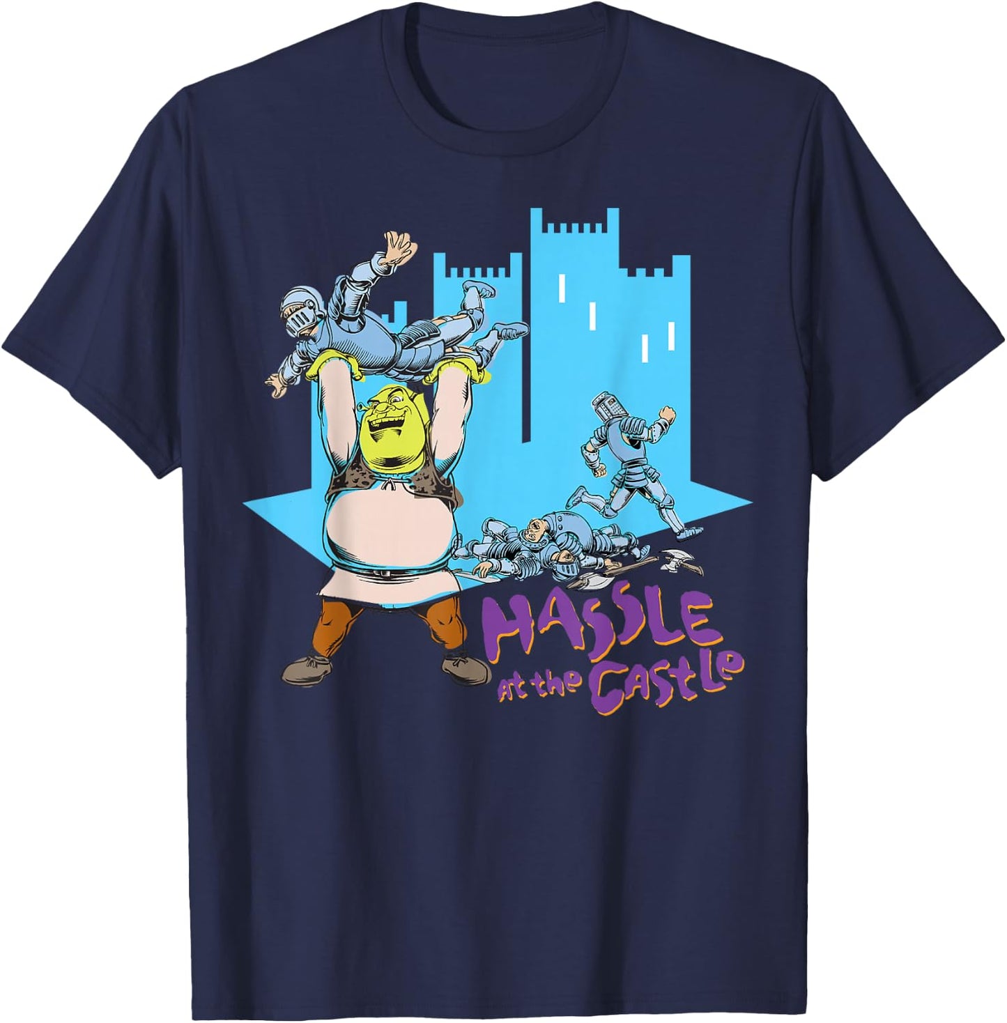 DreamWorks Shrek Hassle at The Castle T-Shirt - T-Shirt | Navy