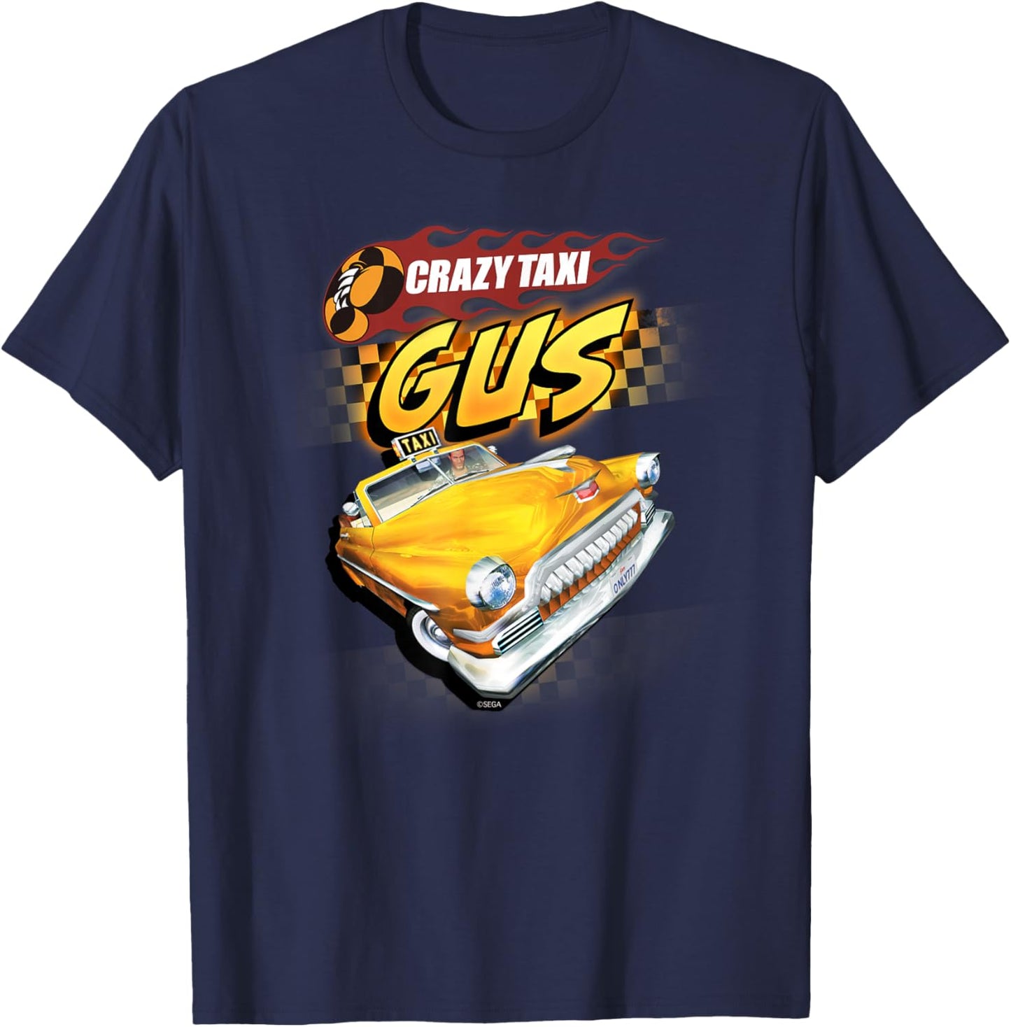 Crazy Taxi Gus Driver T-Shirt - T-Shirt | Navy