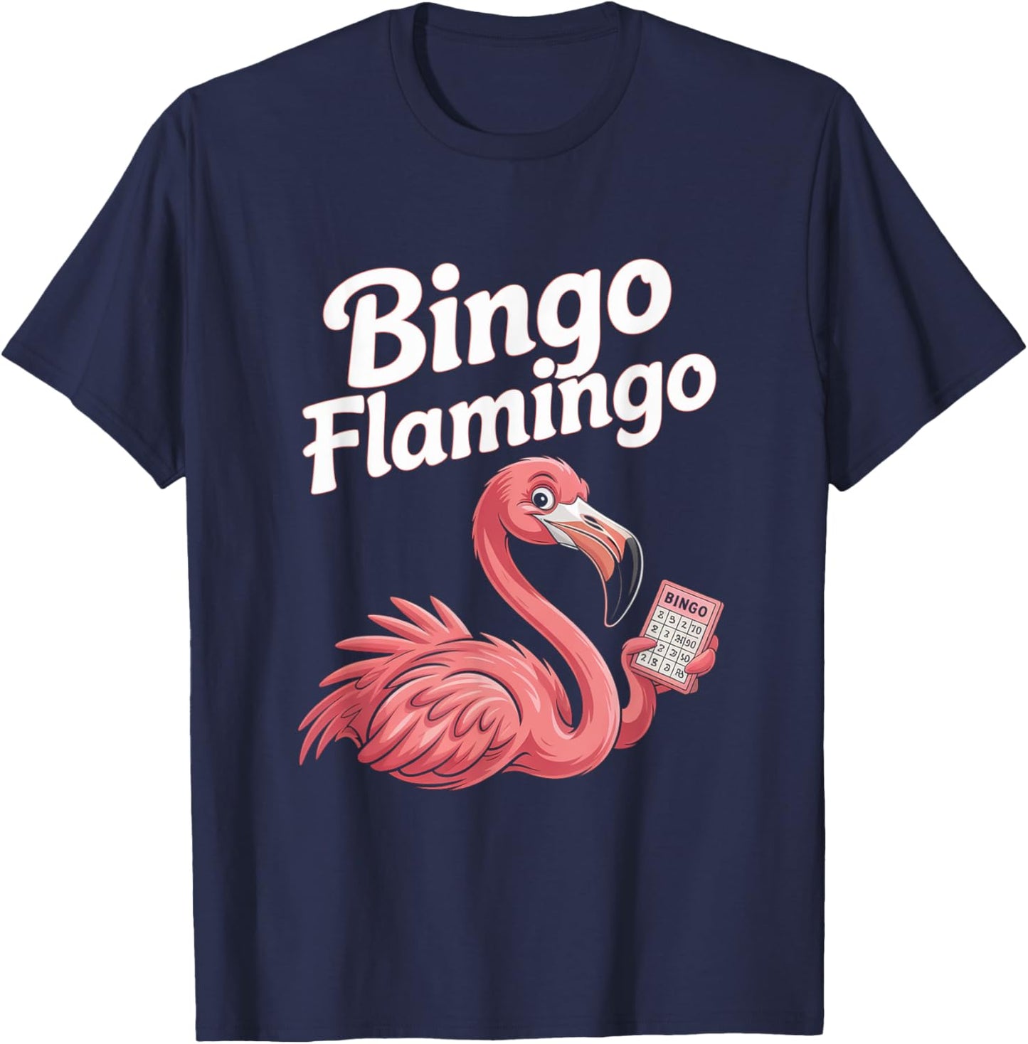 Bingo Flamingo T-Shirt - T-Shirt | Navy