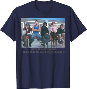 Breakfast Club We're All Pretty Bizarre Graphic T-Shirt - T-Shirt | Navy