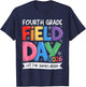 Fourth Grade Field Day 2026 Let The Games Begin Teacher Kids T-Shirt - T-Shirt | Navy