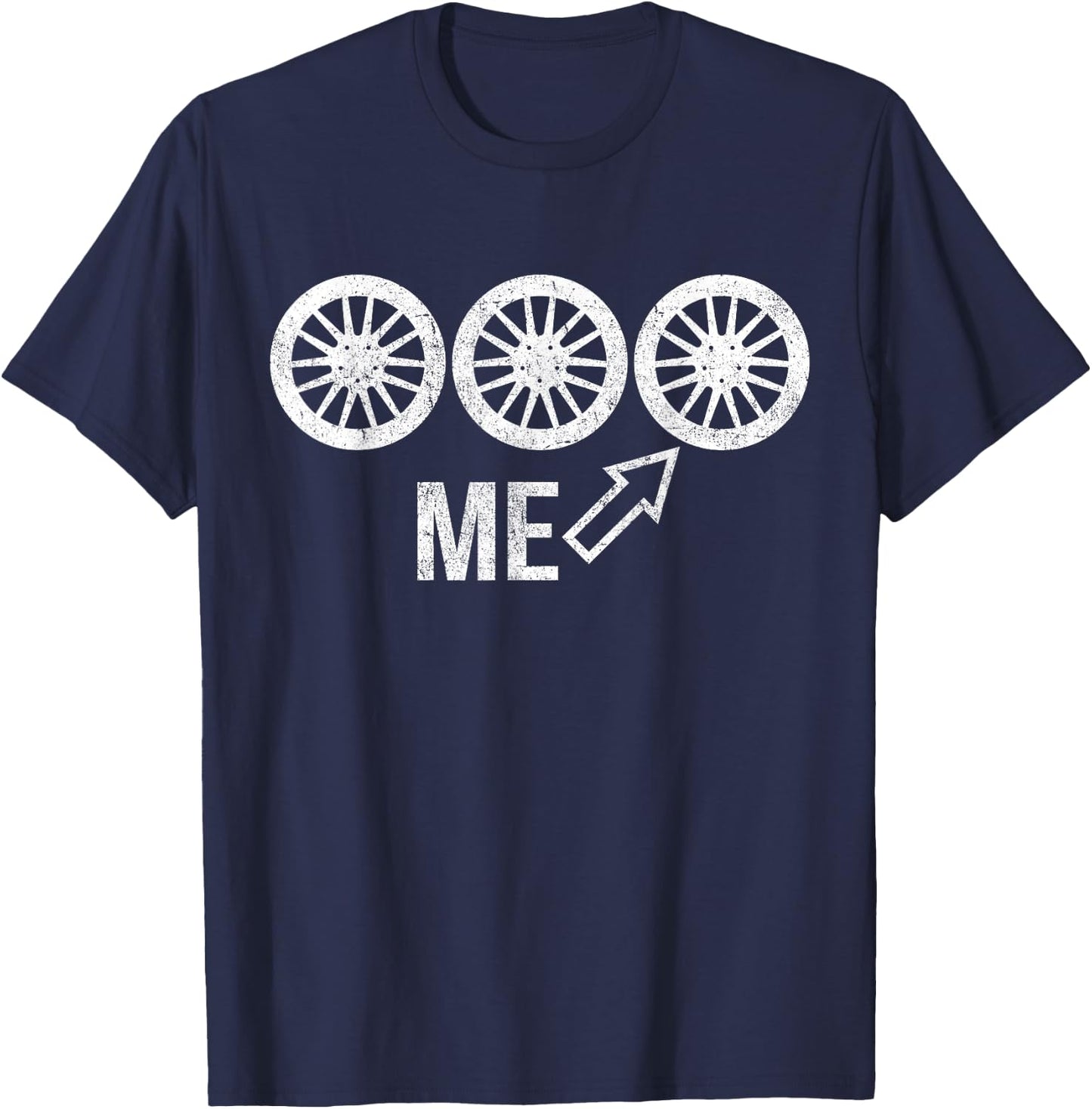 3rd Wheel Shirts. Funny T-Shirt - T-Shirt | Navy