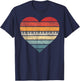 Pianist Gifts Retro Sunset Piano Keyboard Player Teacher T-Shirt - T-Shirt | Navy