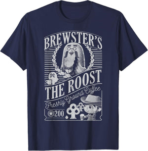 Animal Crossing Brewster's The Roost Graphic T-Shirt - T-Shirt | Navy