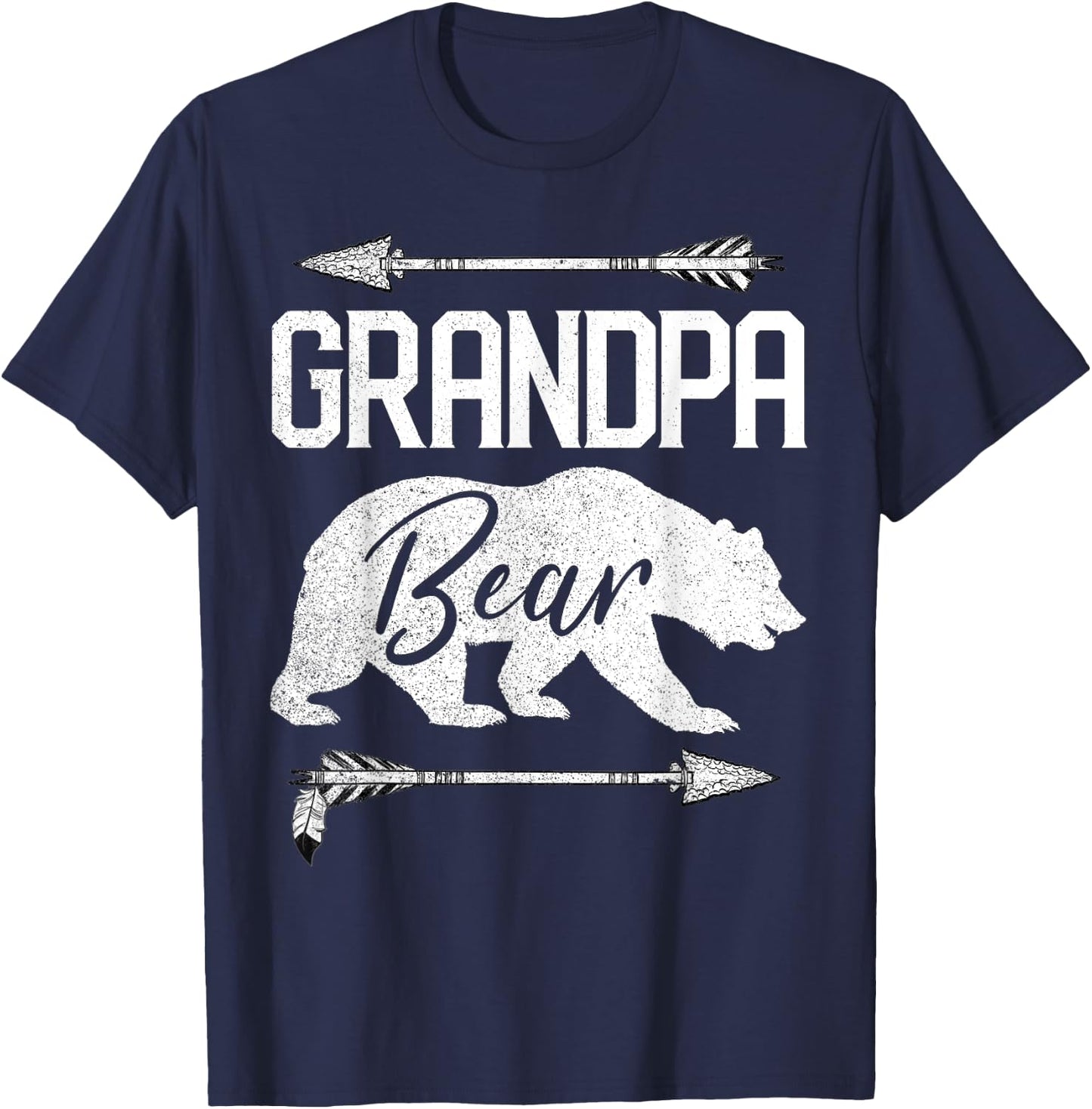 Grandpa Bear Funny Father's Day Gift Papa Best Men Dad Joke T-Shirt - T-Shirt | Navy