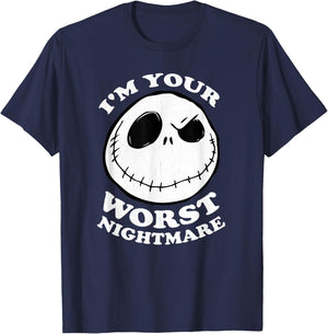 The Nightmare Before Christmas - Jack Worst Nightmare T-Shirt - T-Shirt | Navy