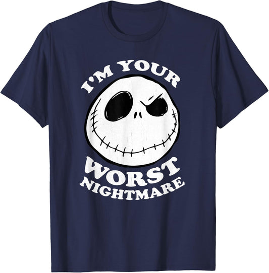 The Nightmare Before Christmas - Jack Worst Nightmare T-Shirt - T-Shirt | Navy