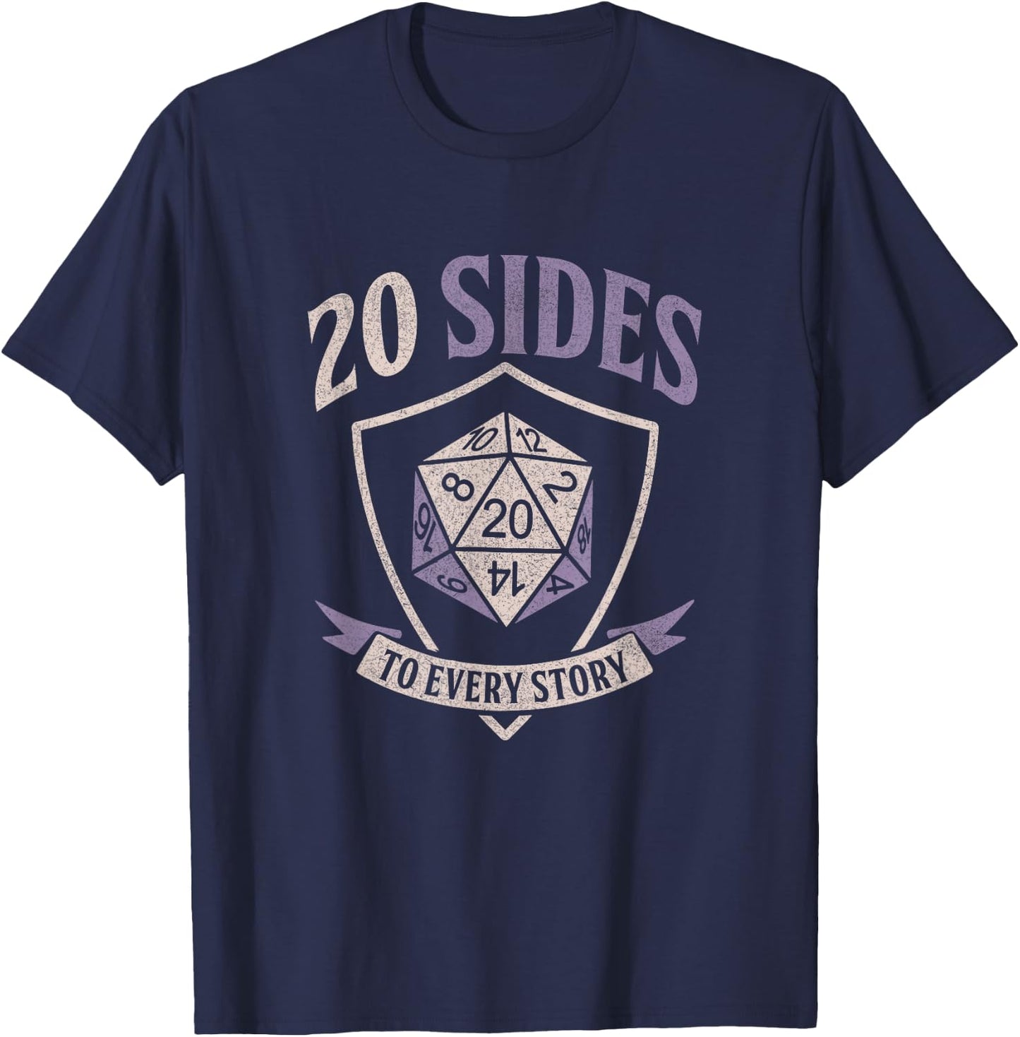 Tabletop Game RPG D 20 Dice Shirt T-Shirt - T-Shirt | Navy