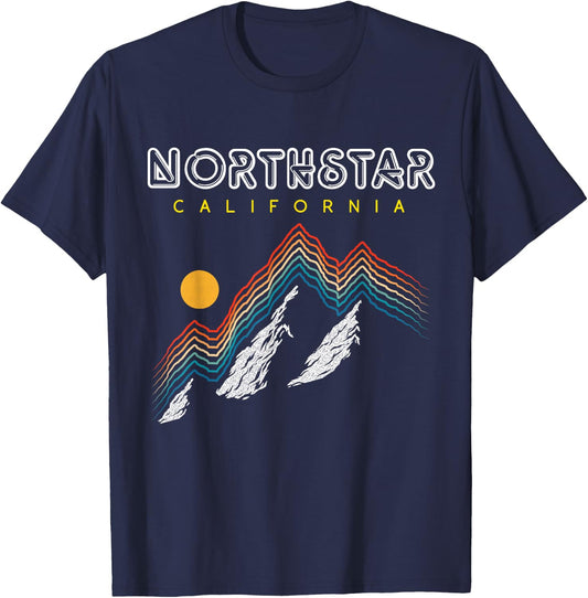 Northstar California - USA Ski Resort 1980s Retro Shirt T-Shirt - T-Shirt | Navy
