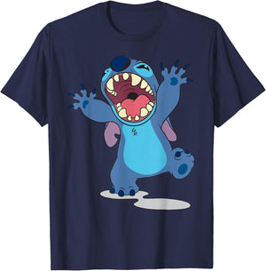 Lilo & Stitch - Growl T-Shirt - T-Shirt | Navy