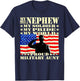 My Nephew My Soldier Hero Proud Military Aunt Army Family T-Shirt - T-Shirt | Navy